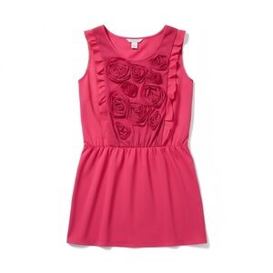 Esley Bold Pink floral mini dress size L